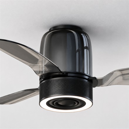 This Hi-Fi Ceiling Fan Speaker Puts Light, Airflow, And Bass Overhead