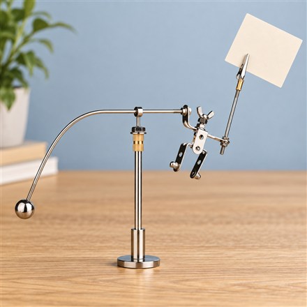 This Balancing Robot Memo Holder Swings While Holding Your Notes