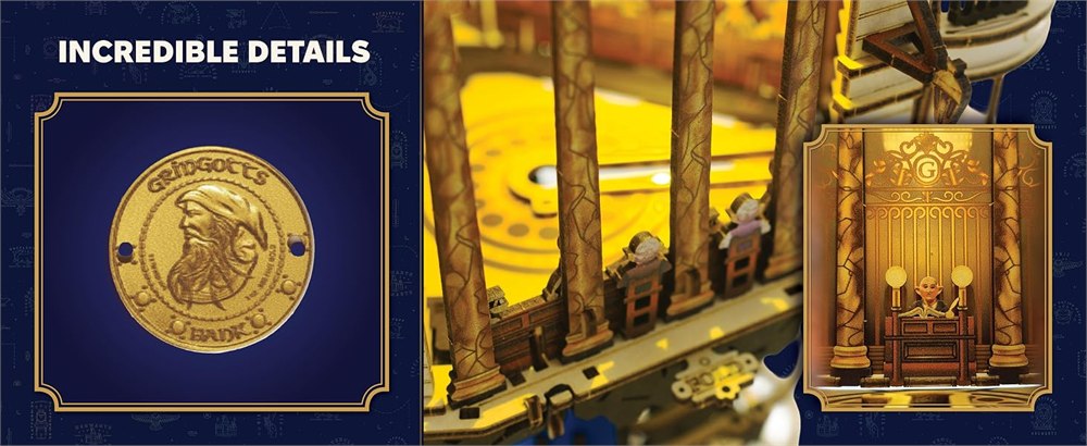 Collectible coin and detailed bank doors and interior