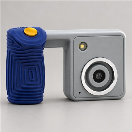 Nocs Portal AFN7 adventure camera with an open blue grip