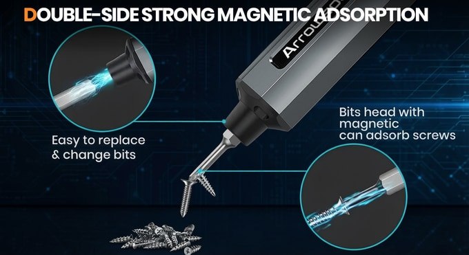 Campaign illustration of the magnetic bit holder