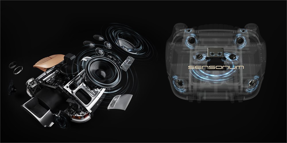 Manufacturer illustration of the integrated audio system