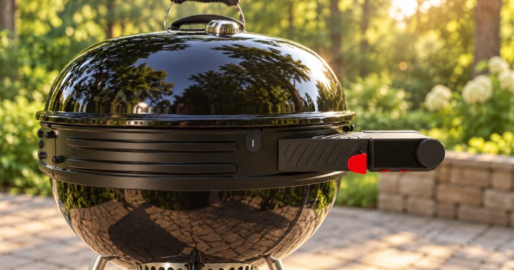Product illustration of the charcoal kettle temperature-control ring