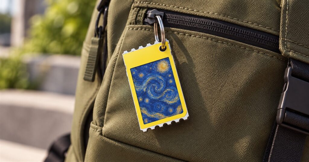 This Clip-On Color E-Paper Display Puts Photos and Reminders on Your Bag