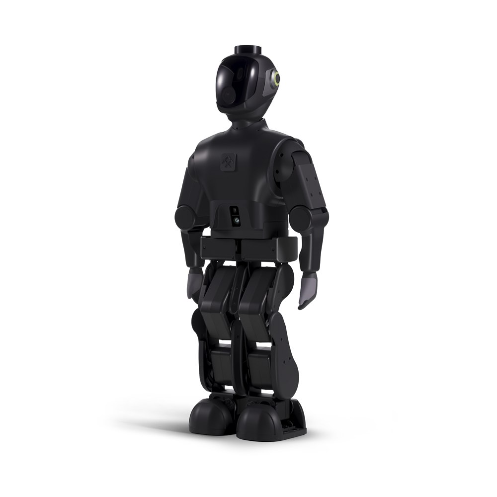 Black FF Nova humanoid robot in three-quarter view
