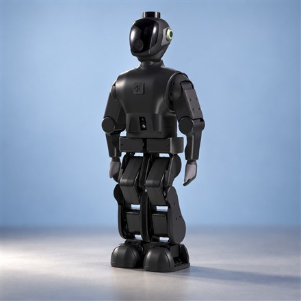 This Compact Humanoid Robot Walks on Two Legs and Rides Its Own Mini Cart