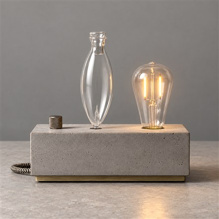 This Concrete Fragrance Diffuser Glows Brighter as the Scent Intensifies