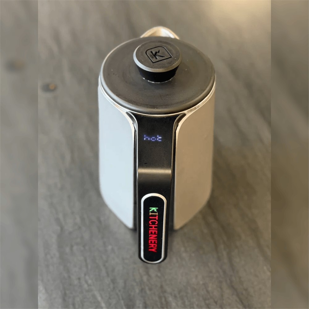 Perfect Pour Kettle with temperature display on its handle