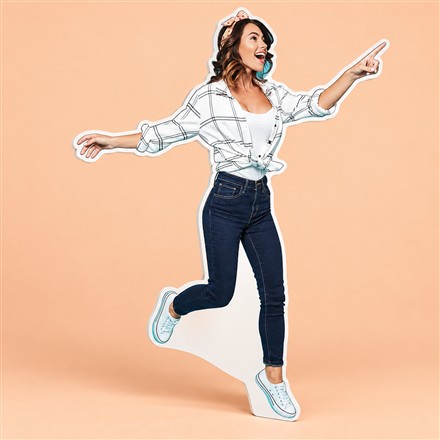 This Custom Life-Size Photo Cutout Turns Your Picture Into a Party Guest