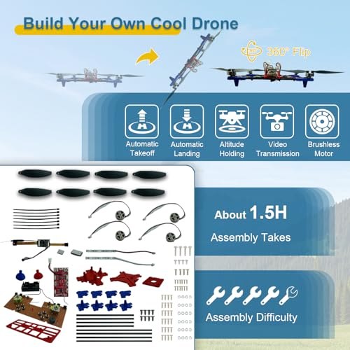 Drone assembly parts and advertised flight functions