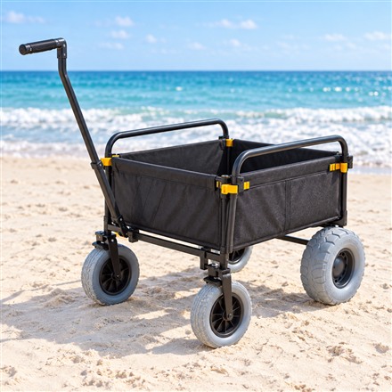 This Electric Beach Wagon Helps Haul Your Gear Across the Sand