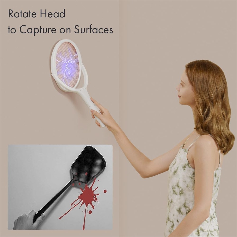 Seller demonstration of the pivoting head against a wall