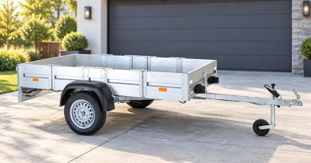 Editorial visualization of FALTOS folding cargo trailer