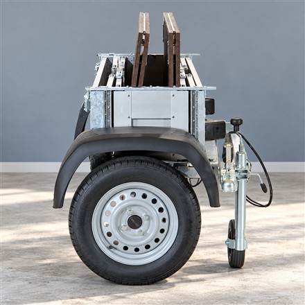 This Folding Cargo Trailer Shrinks to Save Your Garage Space