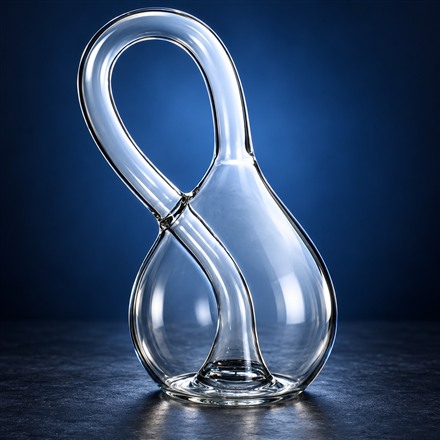 This Handmade Glass Klein Bottle Turns a Mathematical Puzzle Into Desk Art