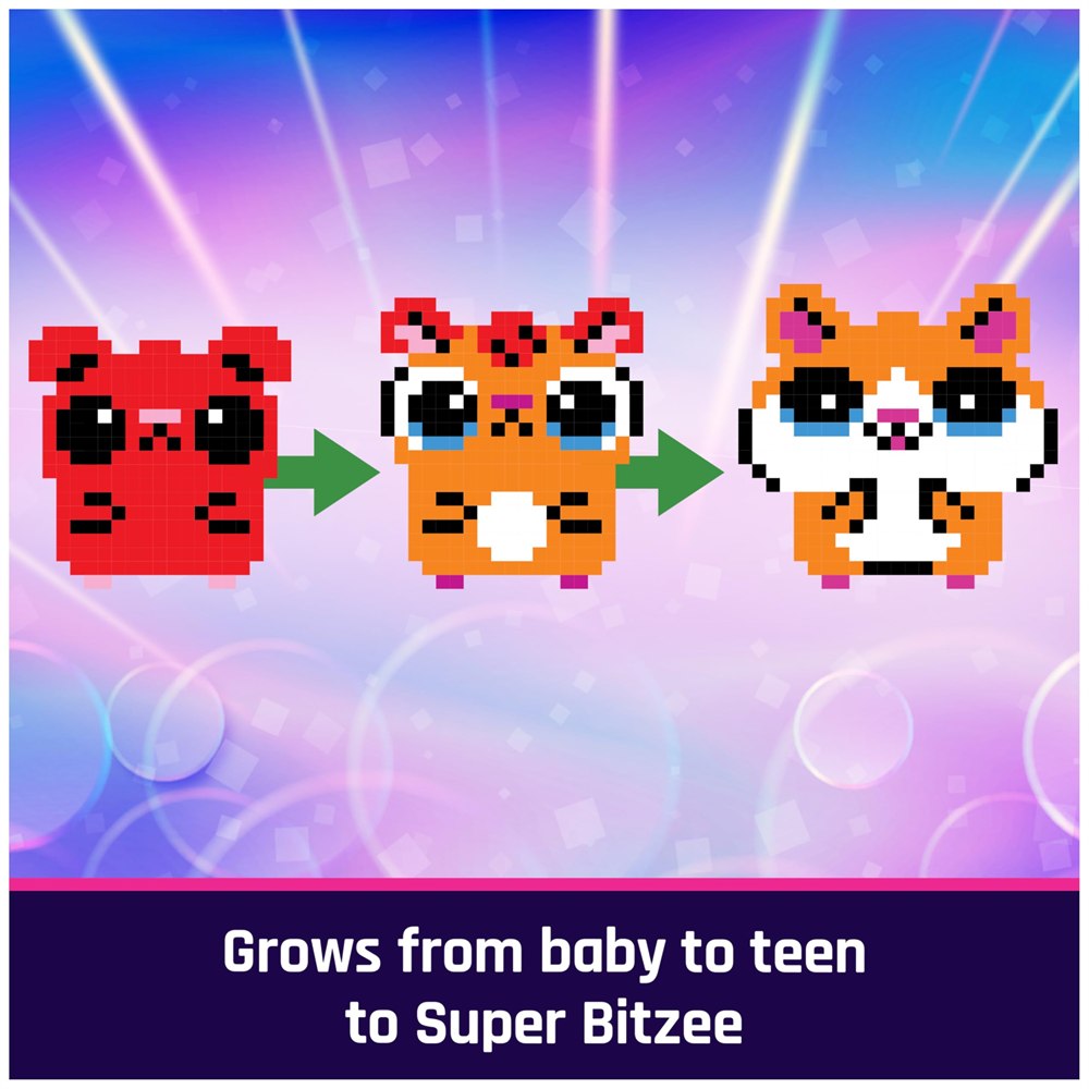 Baby, teen and Super Bitzee character stages