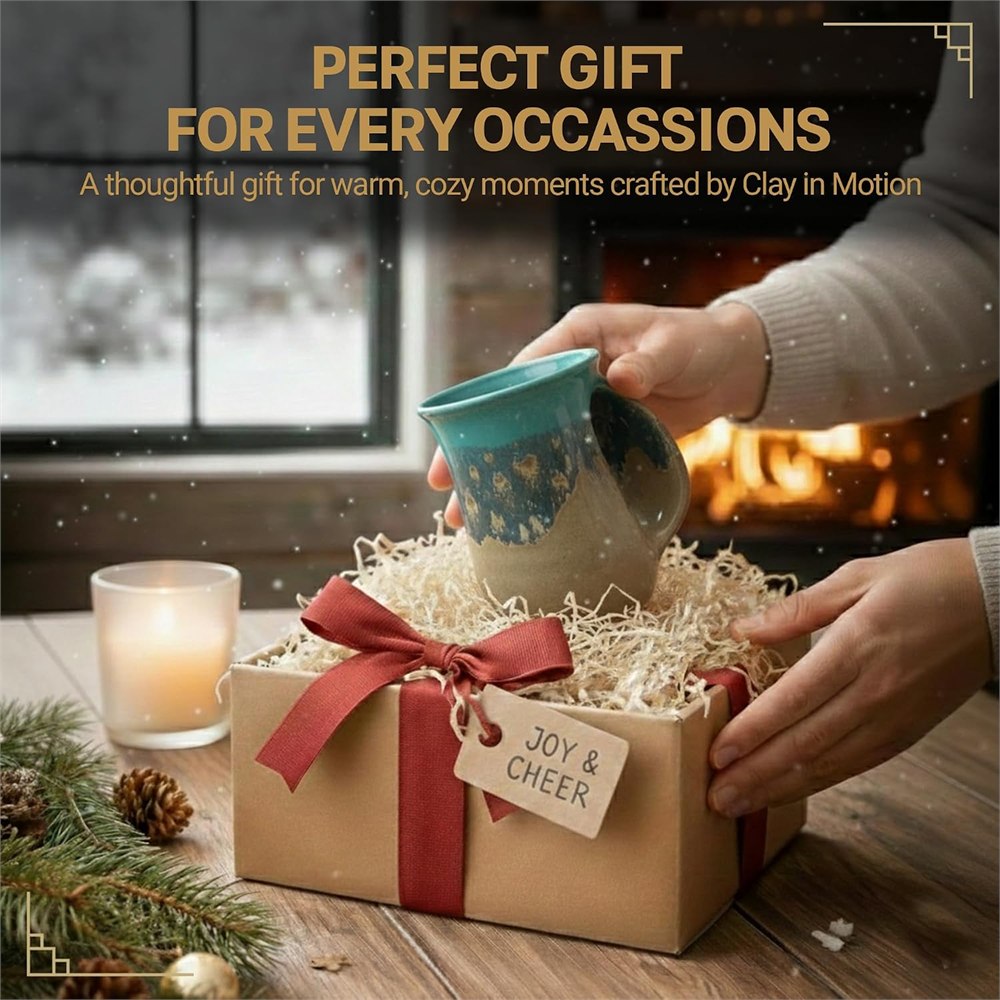 Handwarmer mug presented as a gift in a box