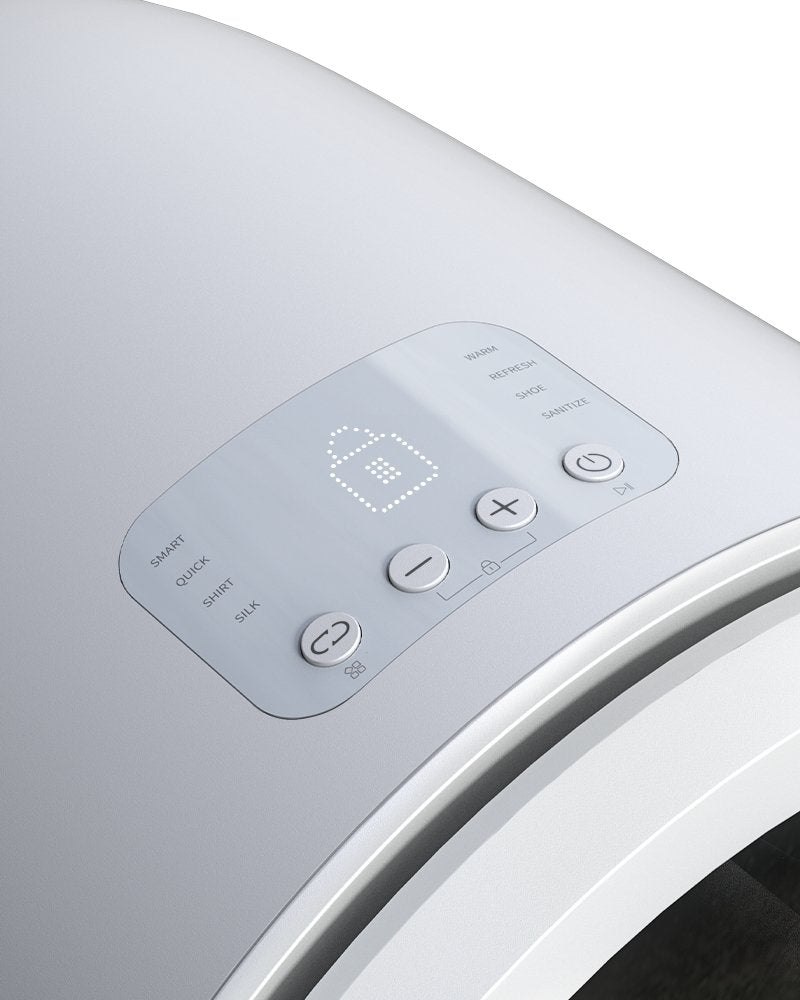 Upper control panel on the white Morus Zero