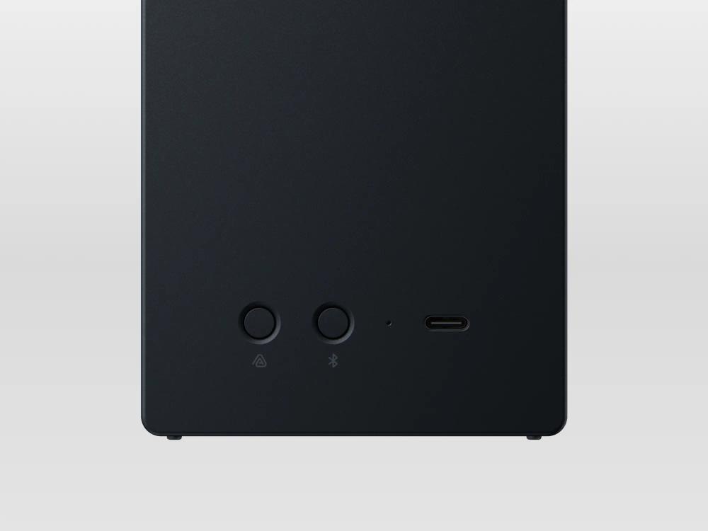 Rear connection and buttons on CMF Speaker M