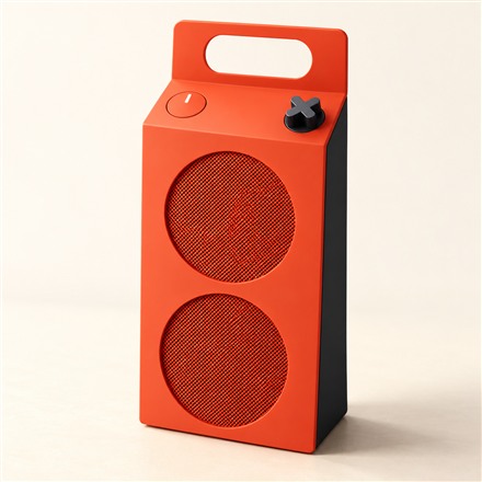 This Milk-Carton Bluetooth Speaker Packs Music Into a Colorful Carry-Handle Design
