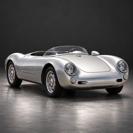 This Mini Electric Porsche Roadster Fits Two Adults at 80 Percent Scale