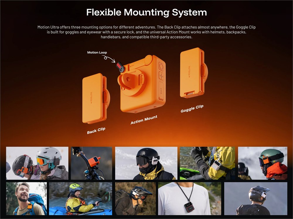 Poclink mounting adapters and examples of outdoor gear attachment