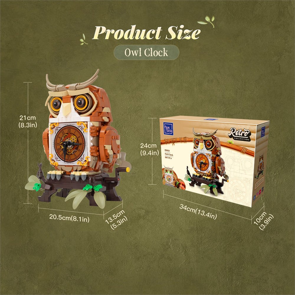 PANTASY owl model dimensions and packaging