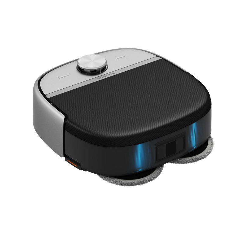Robotin assembled vacuum and mop configuration