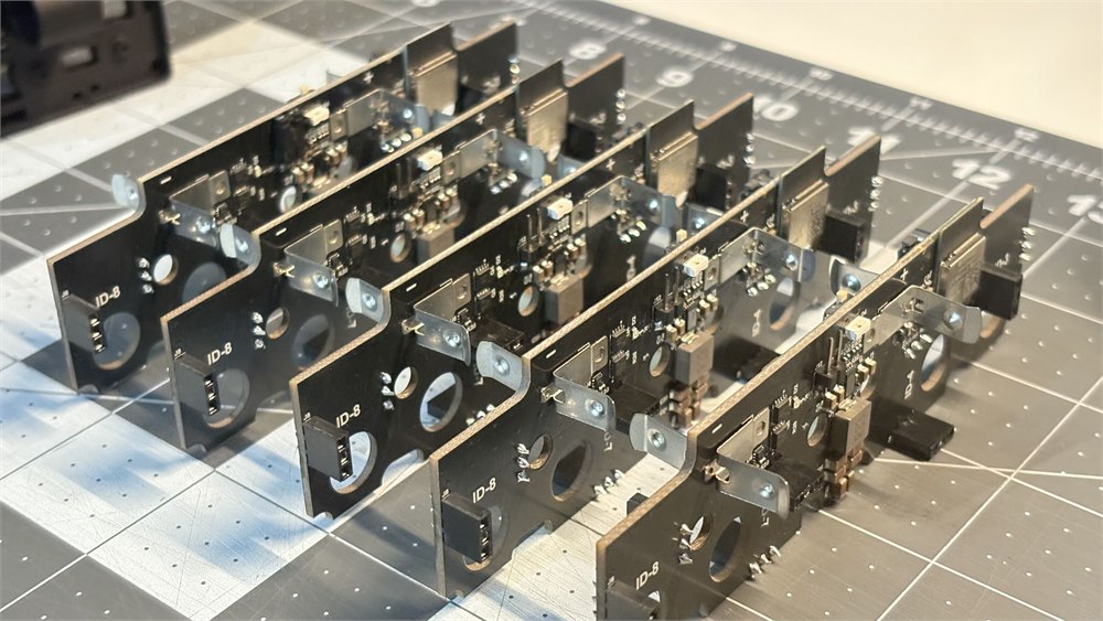 Multiple Q8botOne circuit board assemblies