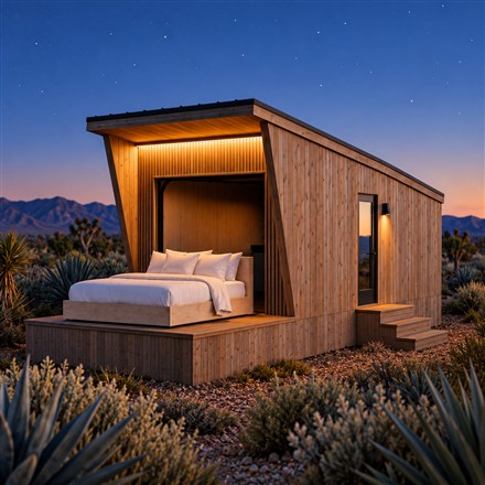 This Tiny House Rolls Its Bed Onto the Deck for Sleeping Under the Stars