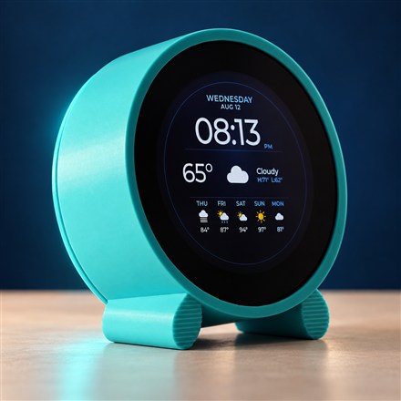 This Round Weather Clock Puts the Forecast Beside the Time