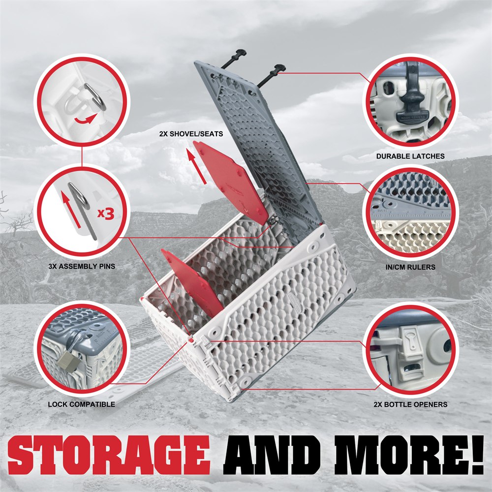 Manufacturer overview of crate pins, latches and divider inserts