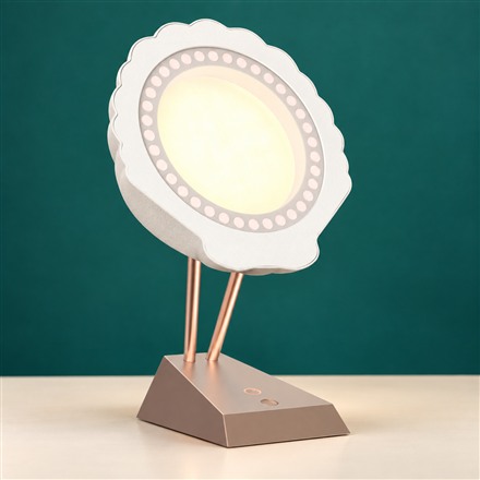 This Seashell Table Lamp Combines Everyday Lighting With Near-Infrared Mode