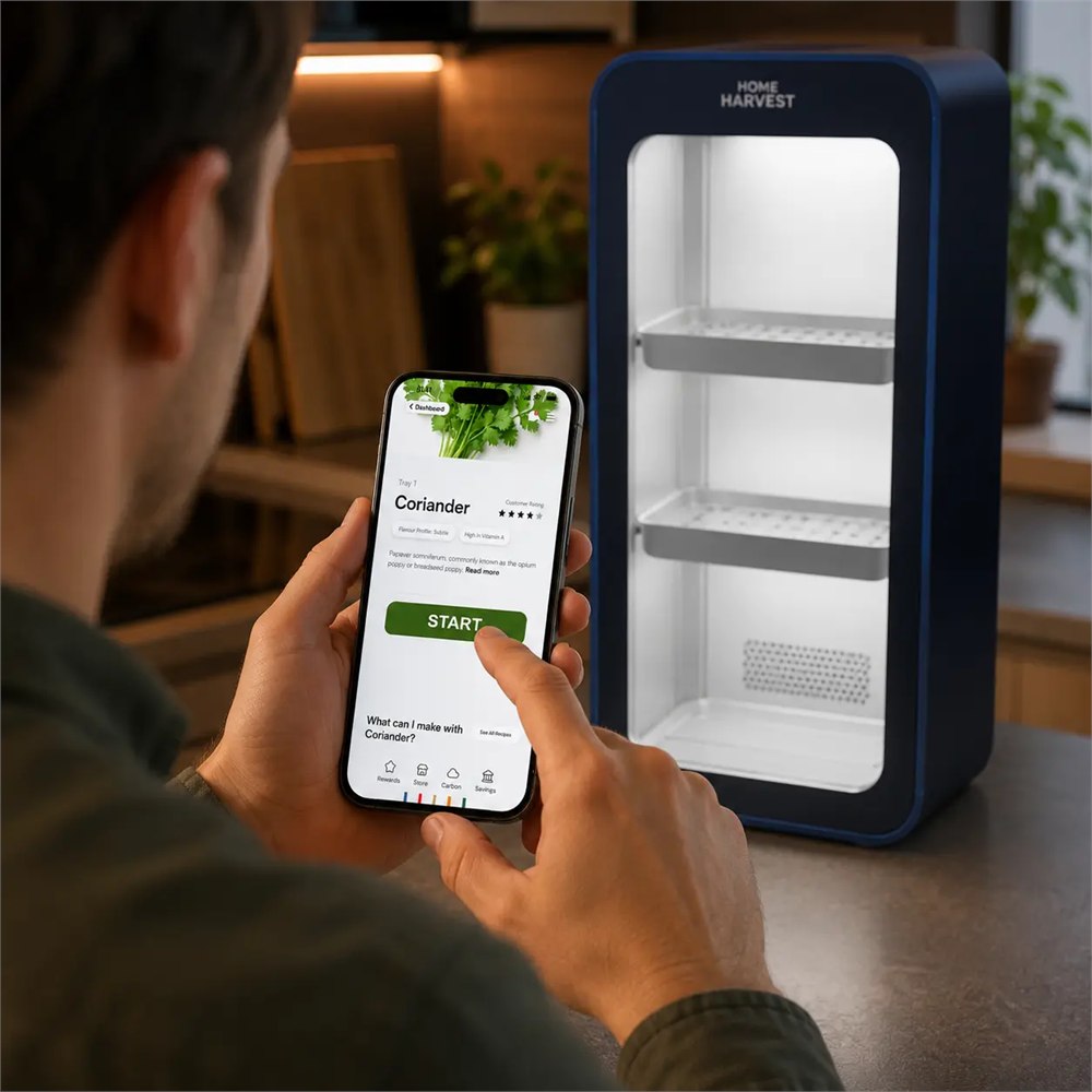 Starting a crop with the Home Harvest app