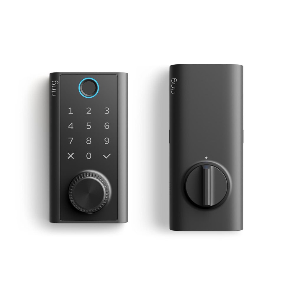 Ring smart lock exterior keypad and interior thumbturn units