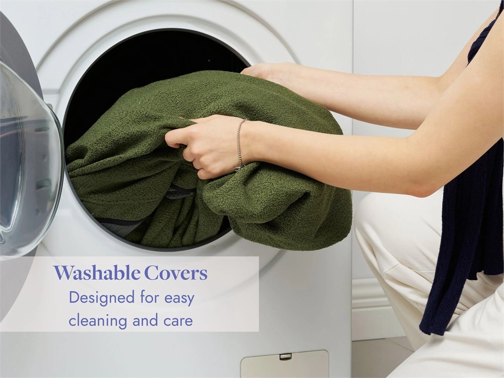 LORVA product photograph demonstrating removable washable covers