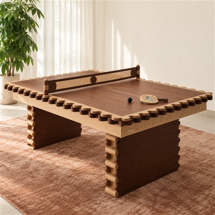 This Dining Table Converts Into a Pool Table and Ping Pong Table
