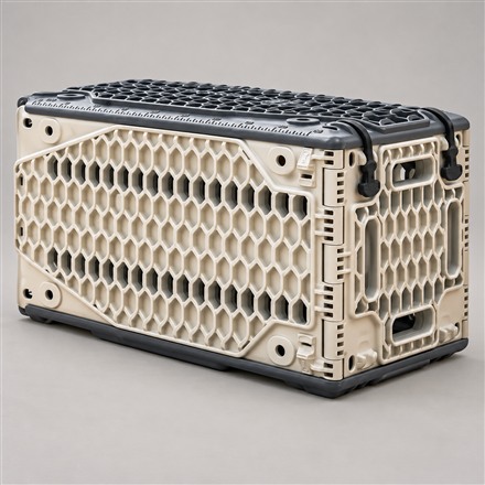 This Storage Crate Unfolds Into Two Vehicle Traction Boards