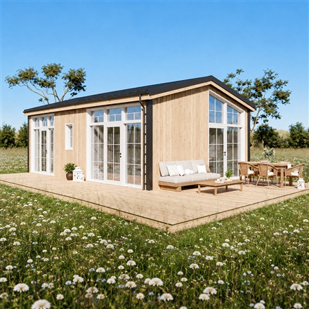 This Two-Bedroom Modular Home Keeps Every Room on One Floor