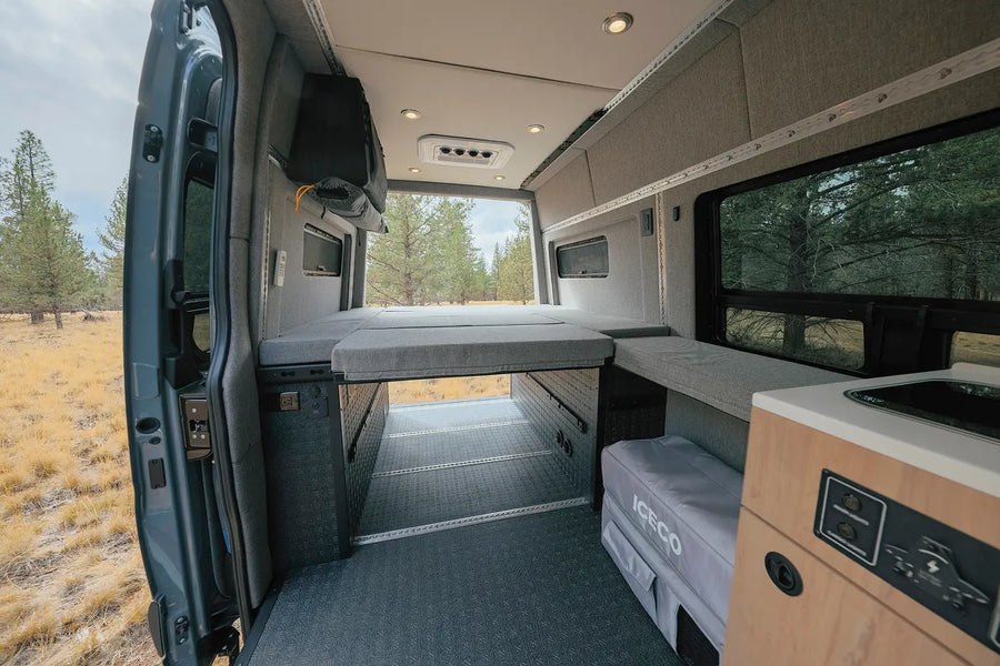 GearShift RV queen bed configuration