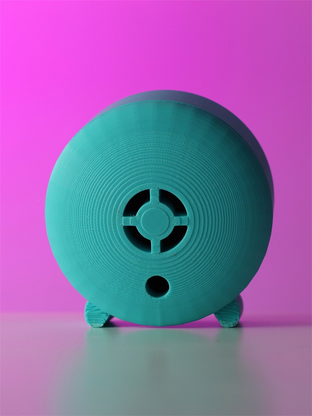 Rear of the 3D-printed Classic clock case