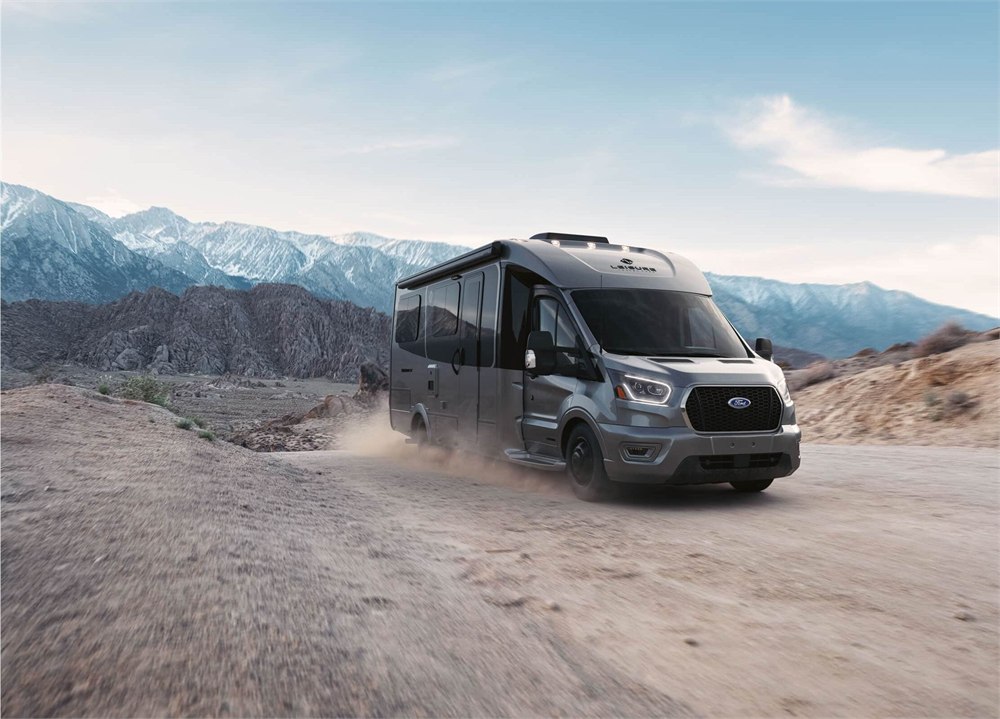 Silver Wonder FX motorhome on a mountain road